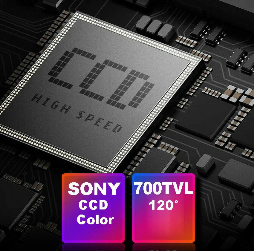 7" Rear View Monitor 4 PIN IR Reversing HD Camera 12v 24v Waterproof For Caravan - image 2 of 4