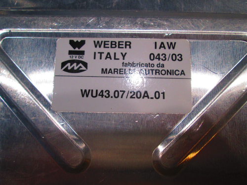 UNIDAD DE CONTROL DEL MOTOR DUCATI OEM WEBER ECU EFI 28610121A WU43.07/20A.01 - Imagen 4 de 6