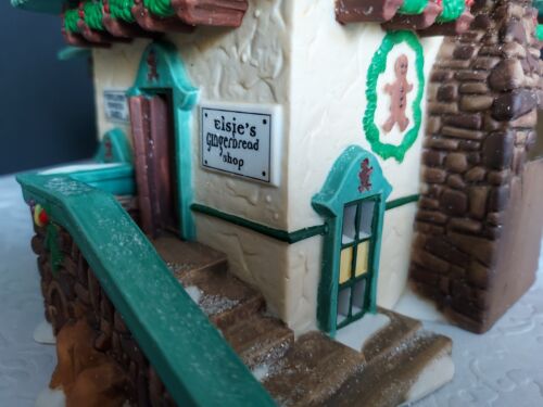 Dept. 56 "Elsie's Gingerbread" With Smoking Chimney Incl. Oil, 1998 - Picture 6 of 21
