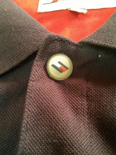 Tommy Athletics Poloshirt Herren Gr. XL Navy Hilfiger Vintage 90s Vintage Rugby - Bild 6 von 8