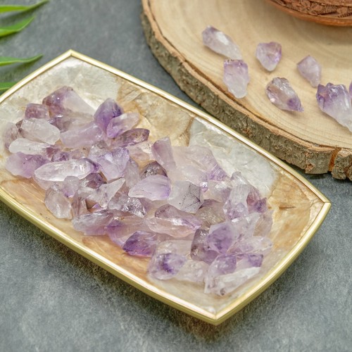Amethyst Mini Points Teeth Small Rough Raw Crystal Healing Chakra Craft Stone - Picture 4 of 5
