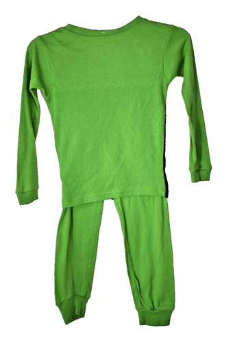 Mojang Minecraft Kids Size 6 Black and Green 2 Piece Pajama Set New - Picture 2 of 4