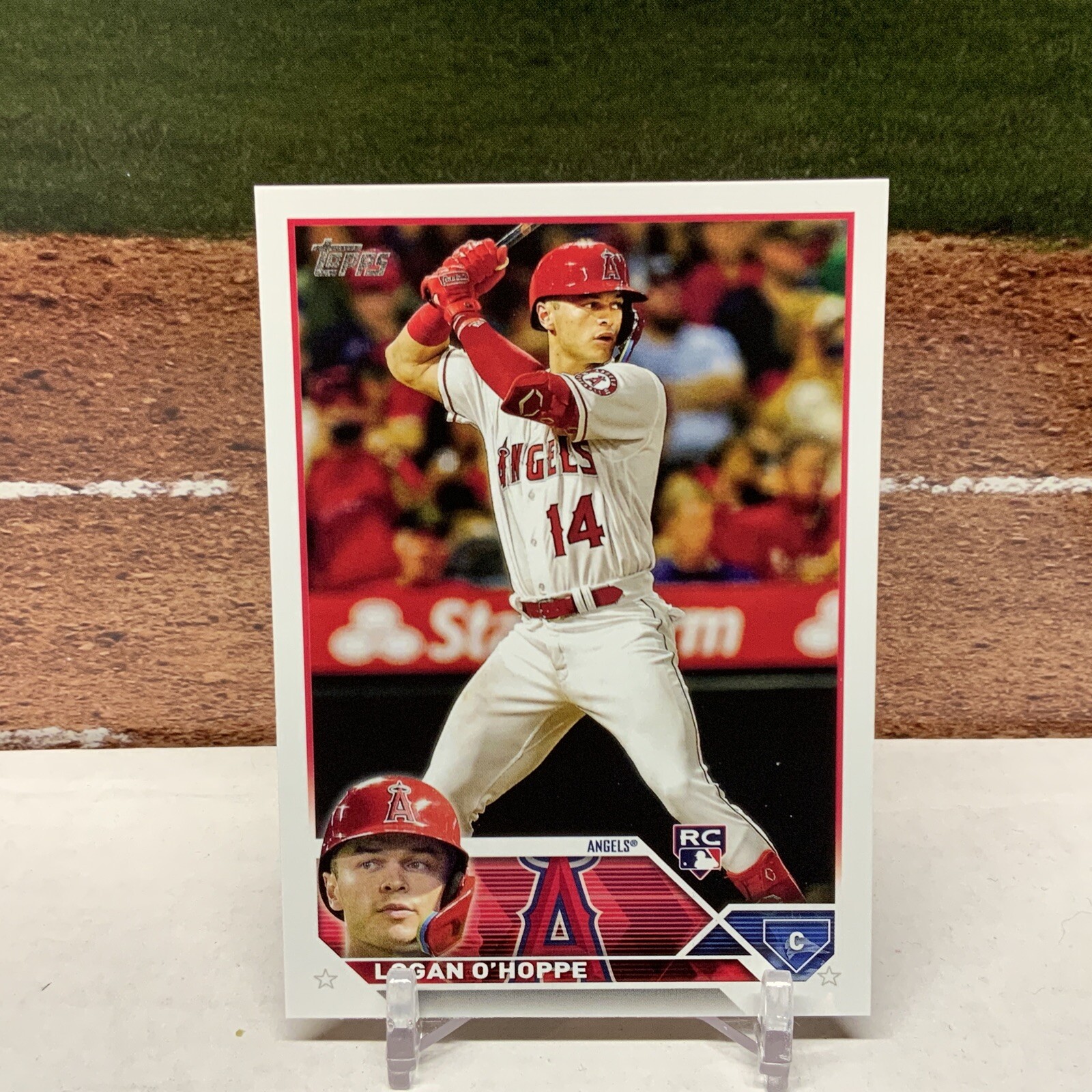 2023 Topps Series 2 #363 Logan O'Hoppe Los Angeles Angels Baseball Card RC