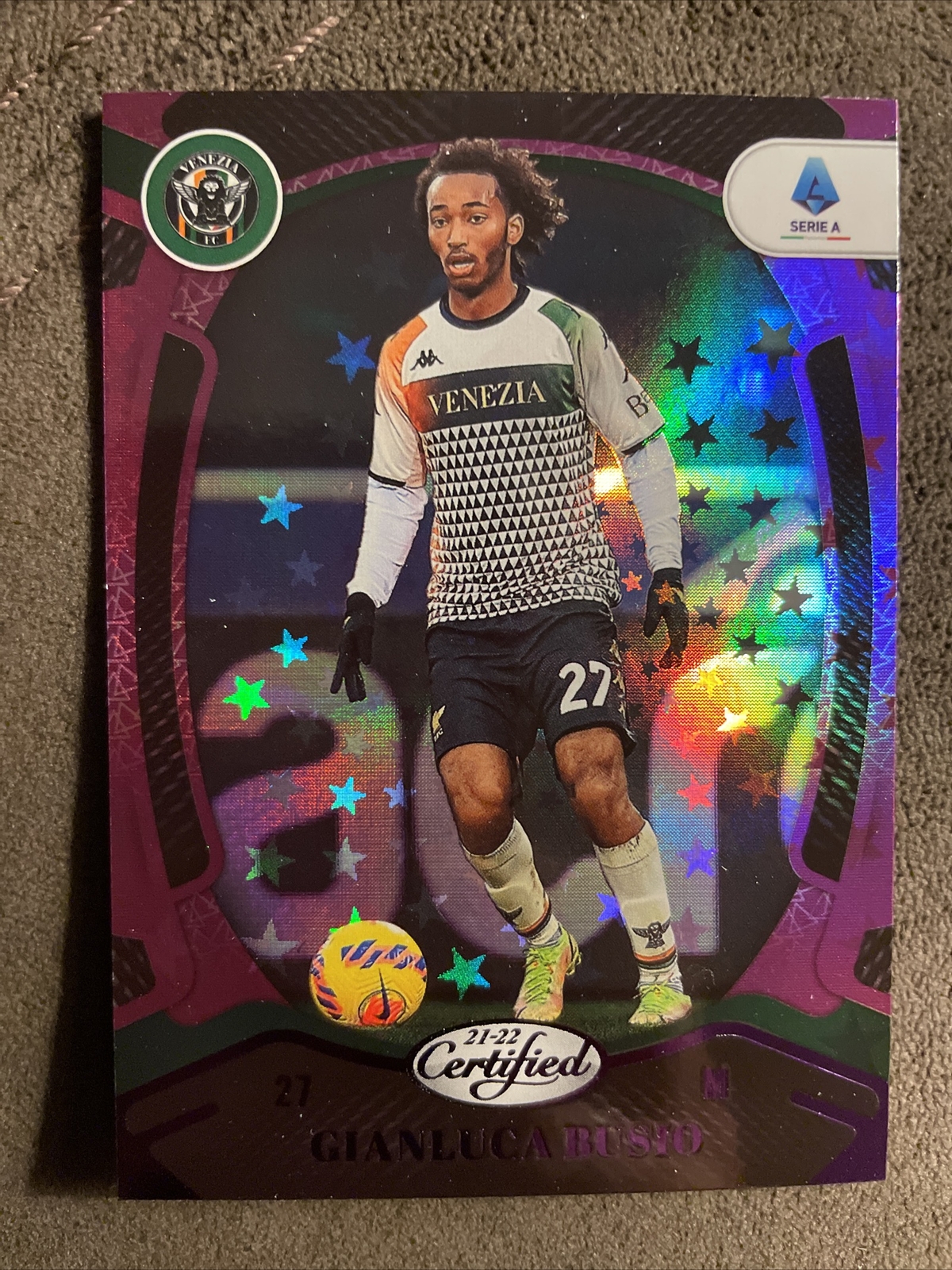 2021-22 Chronicles Certified Gianluca Busio #168 Purple Astro Parallel Panini