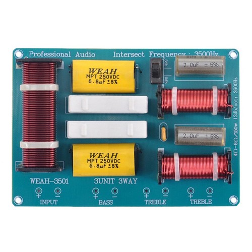 2pcs 250W Dual Treble Speaker Frequency Divider Loudspeaker Crossover Filters - Picture 3 of 4