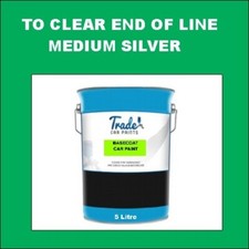  Silver Metallic Medium BASECOAT  CAR PAINT  END OF LINE COLOUR 5 Litre