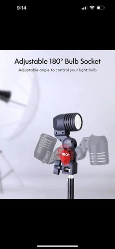 ESDDI Photo Studio Lighting Kit Umbrella Backdrop Background Light - Picture 3 of 13
