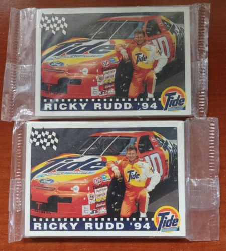 Ricky Rudd NASCAR Tide Racing Team 1994 Sealed 2 Sets Of 10 Complete Cards Rare - Picture 2 of 6