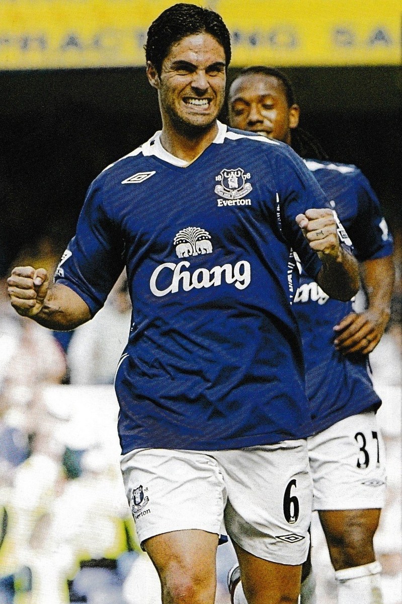 エヴァートン ホームシャツ ARTETA 6番 2007/08 ARTETA #6 Everton Vintage Umbro Home Football Shirt