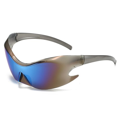 Trendy Wrap Around Sports Sunglasses for Men Women Cool Vintage Shades Glasses - Picture 18 of 21