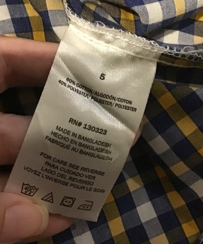 Kids Headquarters boys button down shirt size 5 in EUC (BIN AD) - Picture 5 of 6