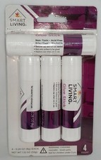 Smart Living 4 Glue Sticks No Toxic Dry Clear Washable