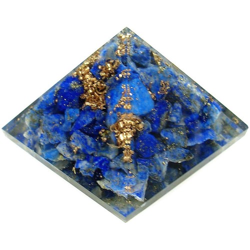 (1) Orgon Lapislazuli Kristall Pyramide mit Beschreibungskarte - Heilstein - Bild 1 von 2
