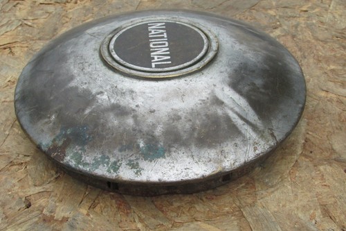 Tapacubos de remolque cámper nacional vintage de la década de 1930, par de 2. ~RARO~ - Imagen 9 de 12