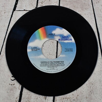 Harold Faltermeyer   Axel F, 7'' Vinyl/45 RPM, MCA Records, 1984