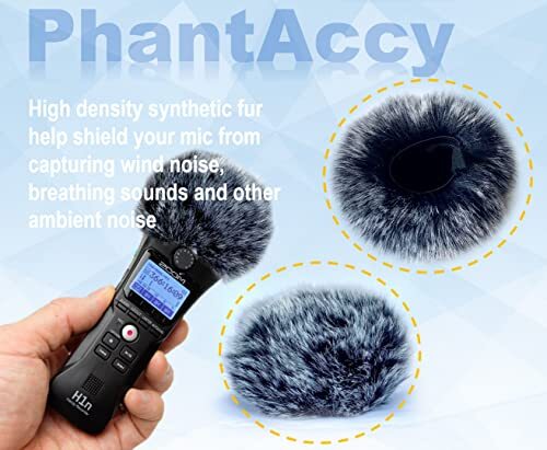 Pop Filter & Windscreen Combo for Zoom H1,H1n and Tascam DR-05 DR-05X Digital - Picture 4 of 6