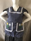 Embroidered Mexican Apron with Buttons Mandil Mexicano Bordado Medium  / Mexi 38