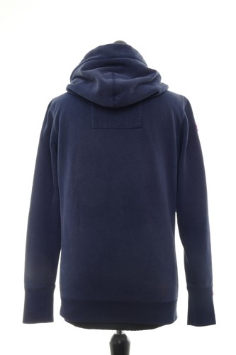 Superdry Damen Sweatjacke M blau dunkelblau Applikation Zip Kapuze + Baumwolle - Bild 5 von 5