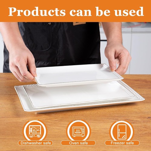 Luxury Oven Safe Ceramic Serving Platters - Ideal for Parties & Weddings - Picture 7 of 8