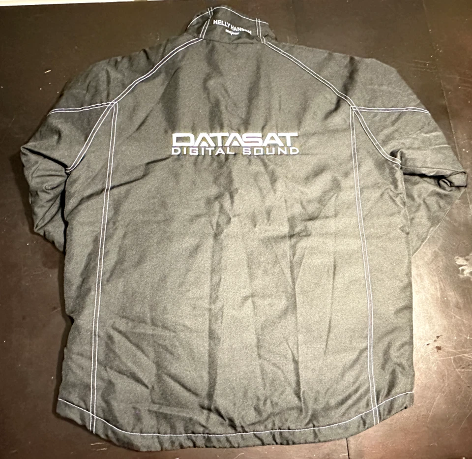 DATASAT (HELLY HANSEN) Mens Black CREW MIDLAYER Water Resistant Windproof Jacket - Image 2 of 4