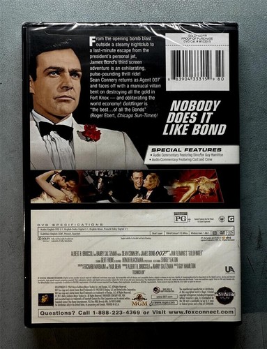 GOLDFINGER DVD (NEW) WIDESCREEN ENGLISH VERSION / RATED PG / SPECIAL FEATURES * - Picture 2 of 2