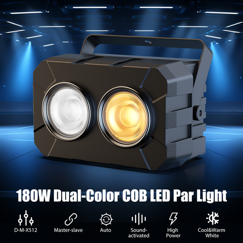 4X180W COB LED Par Light DMX Stage DJ Audience Blinder Light RGB Warm Cool White - Picture 2 of 10