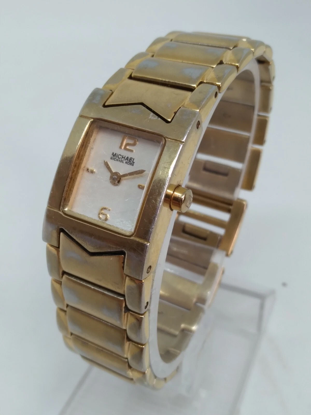 Orologio Michael Kors MK3017 Donna Colore Oro 18mm S Acciaio Bracciale NUOVO BATTERIA