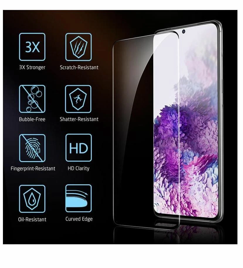 Tempered Glass Samsung Note 10 S20 Ultra S20 FE S20 Plus S10 5G Screen Protector - image 2 of 4