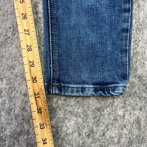 Pantalones de mezclilla Diesel para hombre ajustados desgastados azul medio lavado elástico W32 L32 originales - Imagen 6 de 13