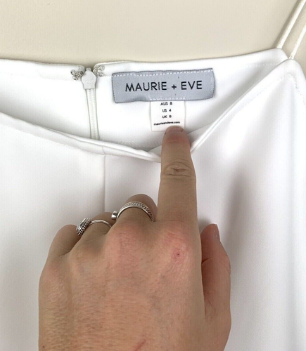 MAURIE AND EVE Eve Niyol Midi Dress White Size 4 - Picture 8 of 15