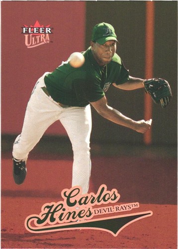 2004 Ultra #336 Carlos Hines  Tampa Bay Devil Rays  Rookie Card - Picture 1 of 2
