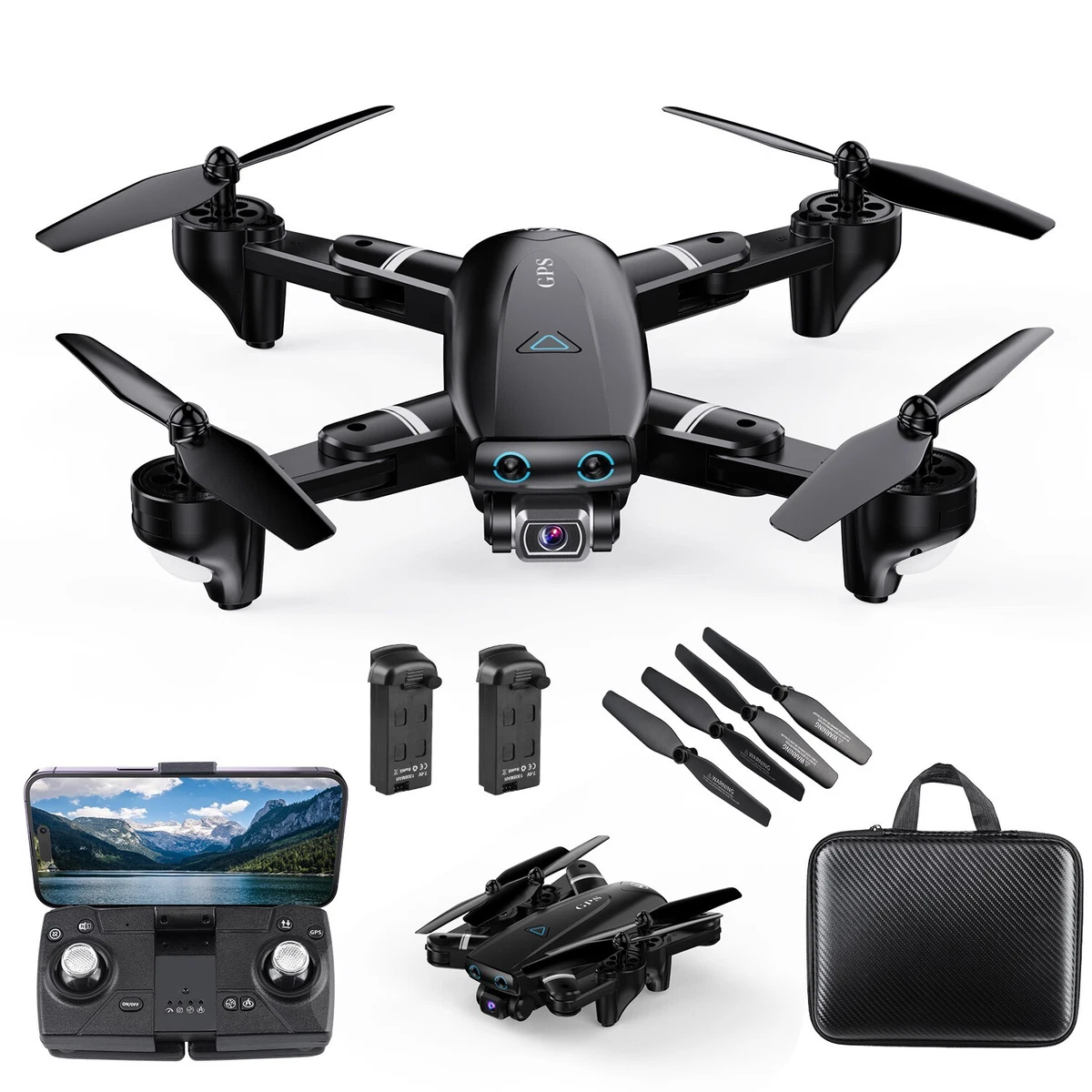 Drone with Camera 4K HD GPS Adult Beginner 5G Transmission Foldable  Quadcopter