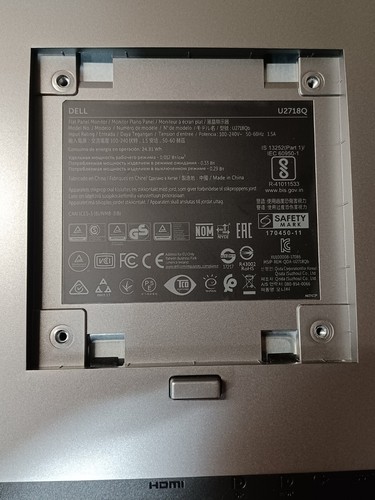 DELL U2718Q 27" Monitor with Stand FAST FREE SHIPPING c - Picture 7 of 15
