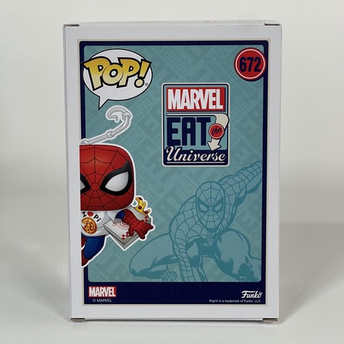Funko Pop Marvel #672 Spider-Man (con pizza) caja almuerzo exclusivo -- caja dañada - Imagen 2 de 14