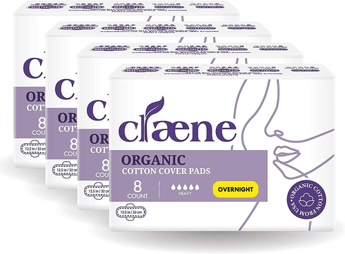 Organic Cotton Cover Pads, Cruelty-Free, Menstrual Overnight Sanitary Pads for W - Picture 12 of 12