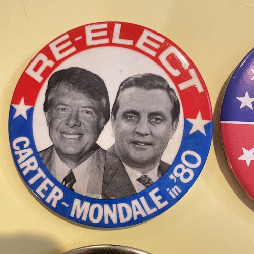 5 Vintage politischer Pinback Kampagne Knopf Goldwater Johnson Nixon Carter 25952 - Bild 2 von 7