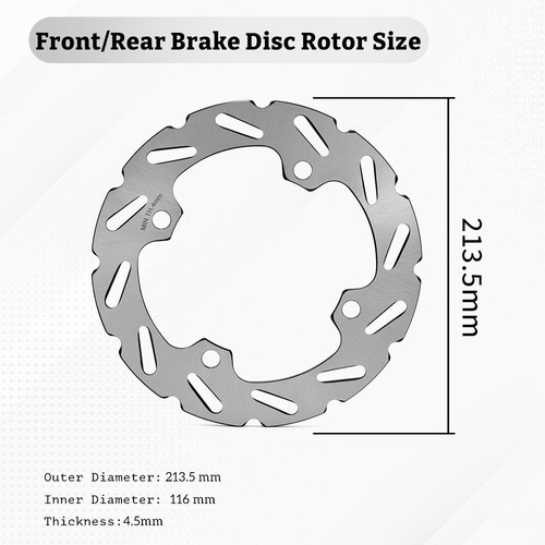 Front / Rear Brake Rotor Disc For Can-AM Commander 800 800R 1000 1000R 705600684 - Picture 2 of 8