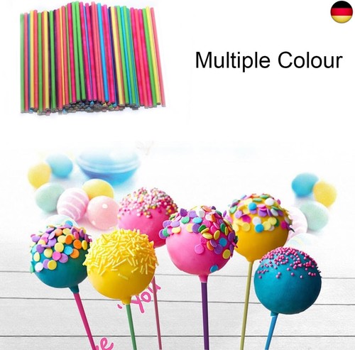 Cake Pop Stiele (50 Stück), Lollipop Sticks Bastelstäbe Rattanstäbchen für Hei - Bild 4 von 7