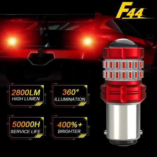 1157 Pure RED LED Rear Turn Signal Brake Light Bulb for Jeep Wrangler 1997-2006 - Bild 5 von 10