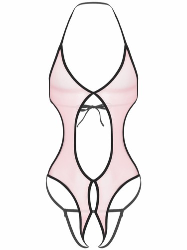 Men Fishnet Mesh Bodysuit Sleeveless High Cut Leotard Netted Bodystockings Sissy - Picture 119 of 130