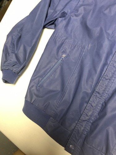 Vintage Speedo Windbreaker Men’s Speedo Zip Up Snap Windbreaker Medium M Blue - Picture 10 of 12
