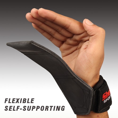 Weight Lifting Grips Training Gym Straps Glove Wrist Support Bar Wraps Grip Pair - Picture 4 of 7