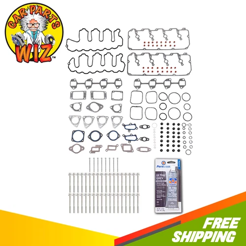 Engine Cylinder Head Set with Head Bolt Kit Fits 10-16 GMC 6.6L LGH LML