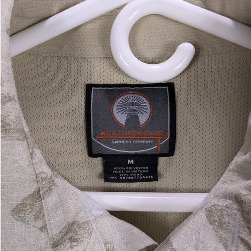 Weatherproof Fishing Shirt Mens Medium Button Up Crappie Outdoor Performance  - Picture 5 of 8