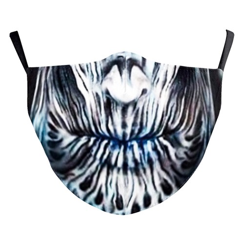 Adult Unisex Adjustable Horror Monster Mouth Face Masks Protective 3D Facemasks - Picture 16 of 50