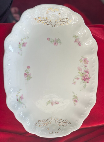Vintage Royal Wood & Sons Floral Gold Design Serving Platter - Picture 9 of 9