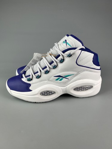 US 10,5 11,5 Reebok Question Mid weiß lila Basketballschuhe Herren GW8853 - Bild 2 von 7