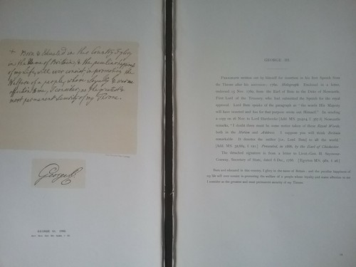 1760 PARTE DE UNA CARTA DEL REY GEORGE III (Esta copia fue hecha en 1899) DE COLECCIÓN - Imagen 9 de 12