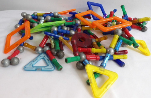 VINTAGE 1990'S ZOOB MAGNETIC CONNECTOR TOYS BUILDING DREAM SKILLS LOT - Picture 2 of 2