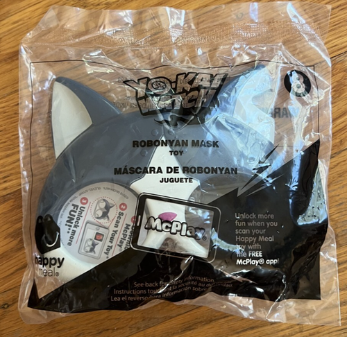 McDonalds Happy Meal Toy YOKAI Watch 2018 Jibanyan Robonyan Masks #2, 4, 8 - Picture 4 of 5